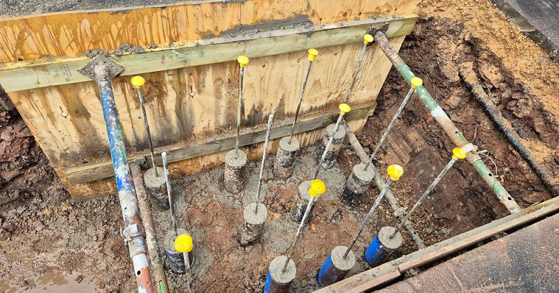 Mini Piling for Mansfield Town Football Club Stadium Development