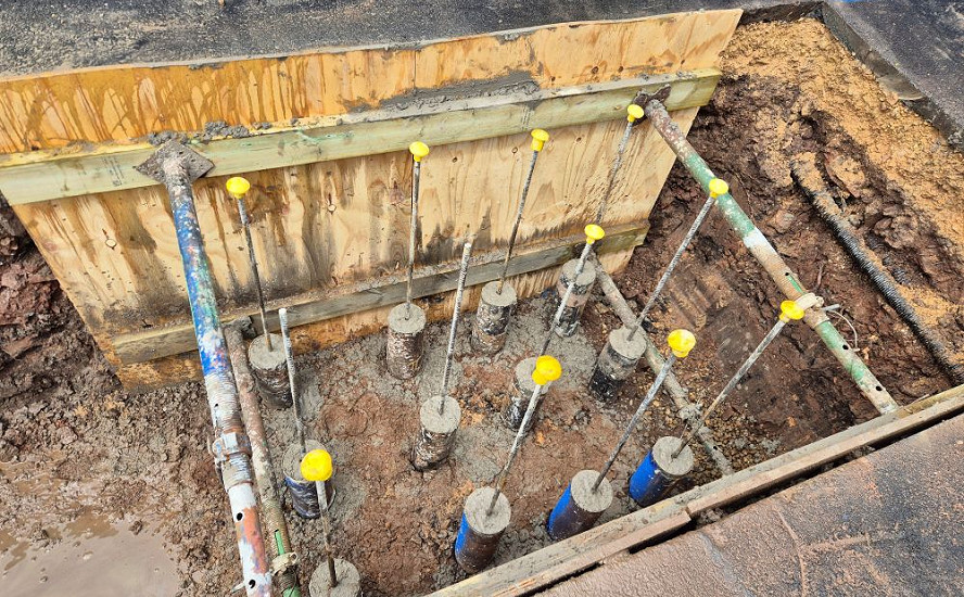 Mini Piling for Mansfield Town Football Club Stadium Development