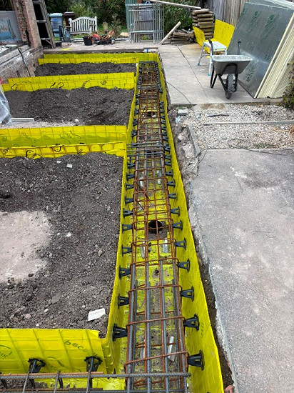 Steel Cased Piling for a House Extension in Southwell, Nottinghamshire