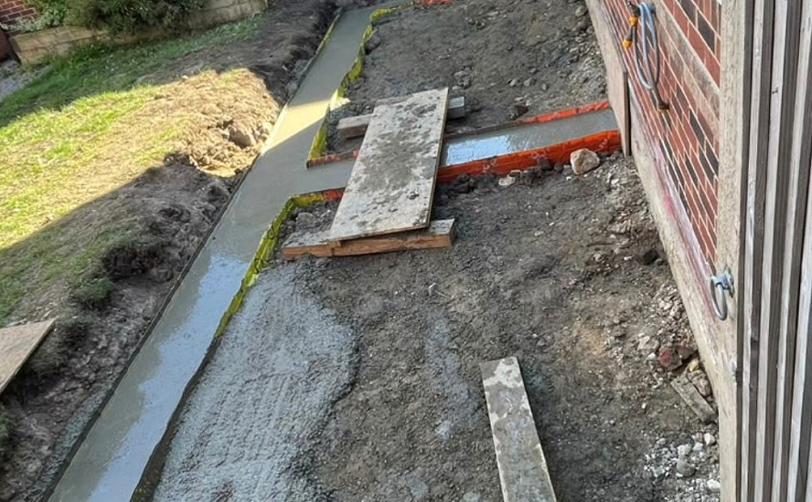 Steel Cased Piling for a House Extension in Leeds